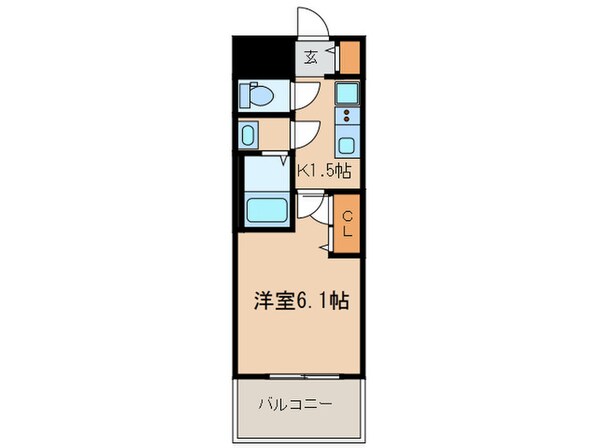 メイクス矢場町の物件間取画像